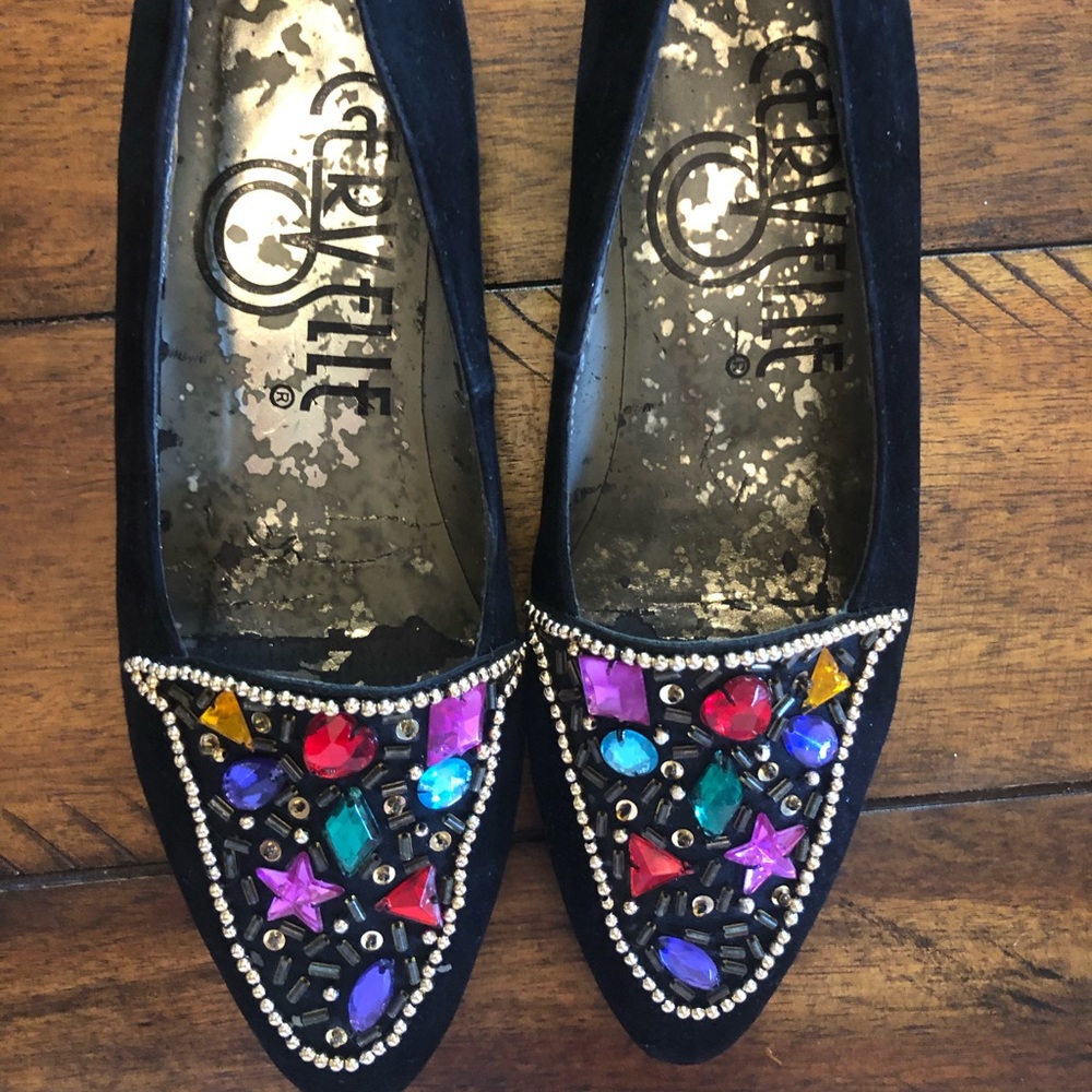 Vintage Cervelle Women’s bedazzled loafers